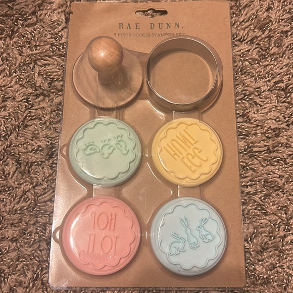 Rae Dunn Cookie Stamp Set - Pastel Colors - Picture 2 of 2